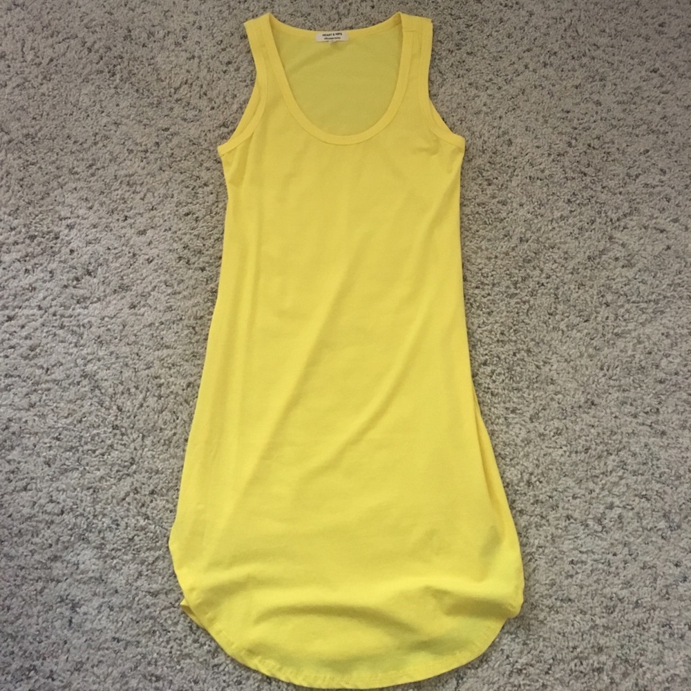 Bright yellow dress