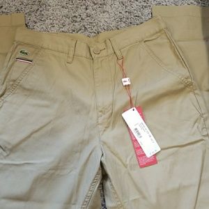 Mens Lacoste Beige Pants