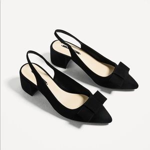Zara Pointed Toe Slingback Shoes