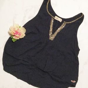 hollister ⋆ high-low sequin flowy tank ⋆ medium