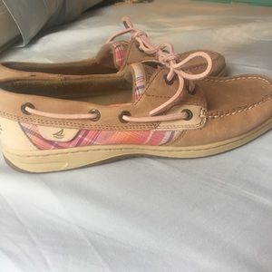 Pink Plaid Sperrys