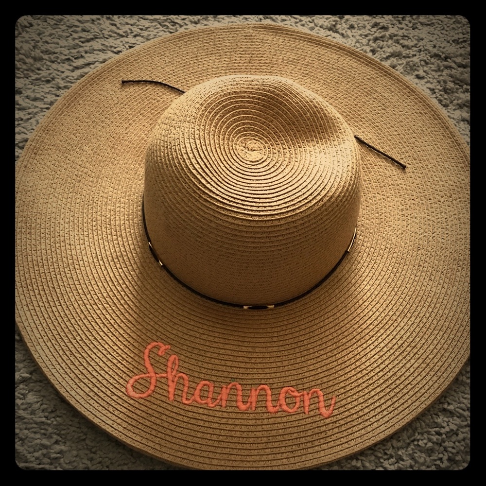 Monogrammed sun hat