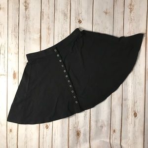 Kimchi Blue Black Skater Boy Mini Skirt