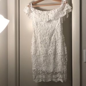 White lace dress