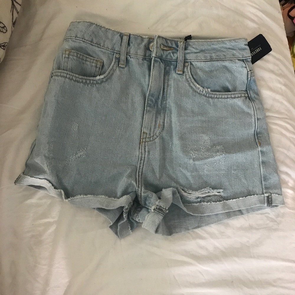 Forever 21 vintage high waisted jean shorts