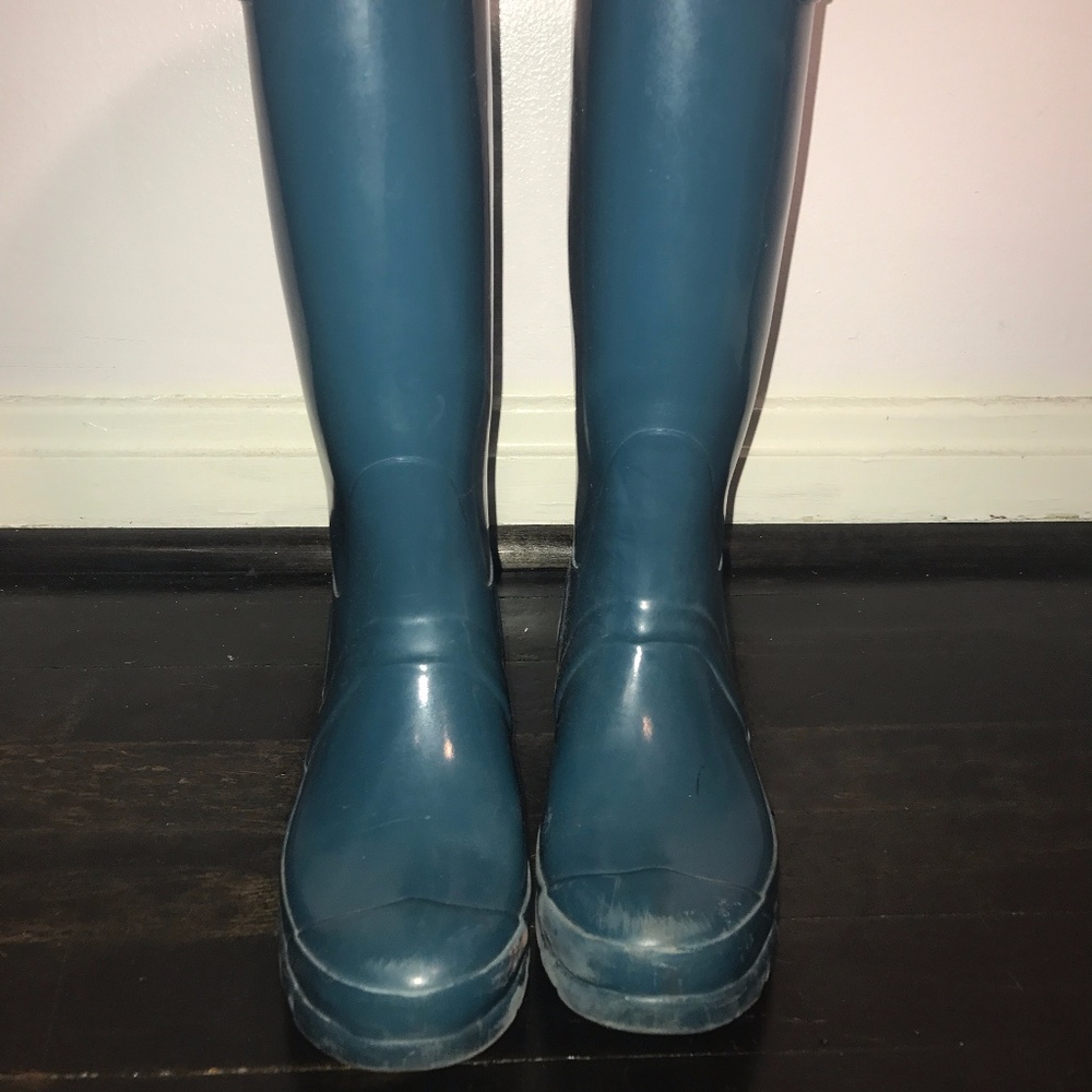Teal Women's Original Tour Gloss Rain Boots