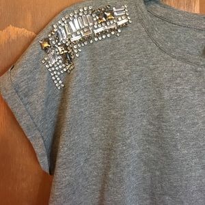 🛍OFFER🛍Forever 21 jeweled crop top