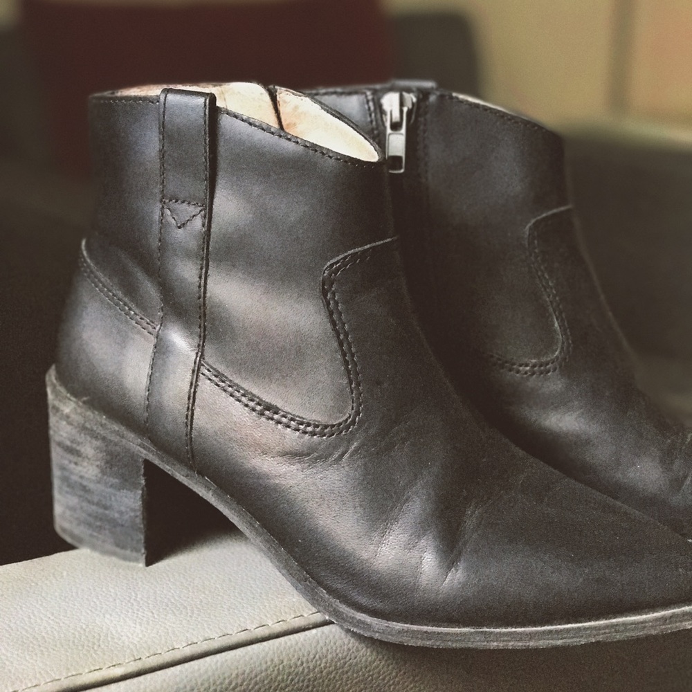 Madewell the lonnie boot in leather