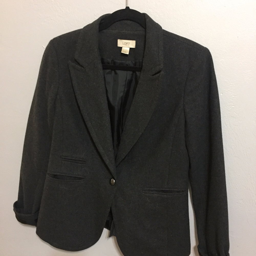 Ann Taylor Loft Wool Blazer