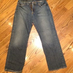 Lucky Brand, Men's Jeans, Bootleg zip, size 33W.