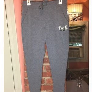 💕VS PINK! Gray Sweatpants :)