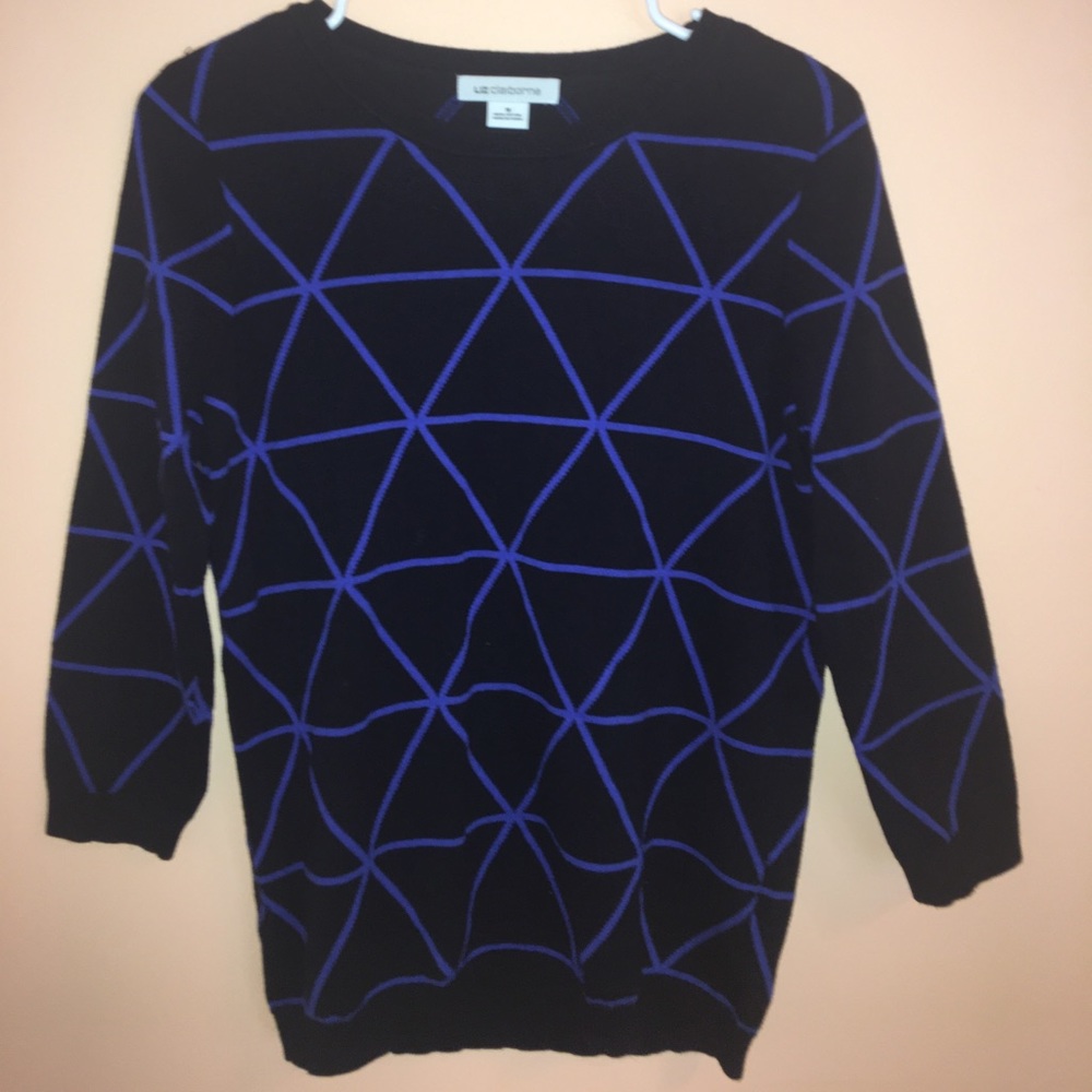 Black and blue sweater