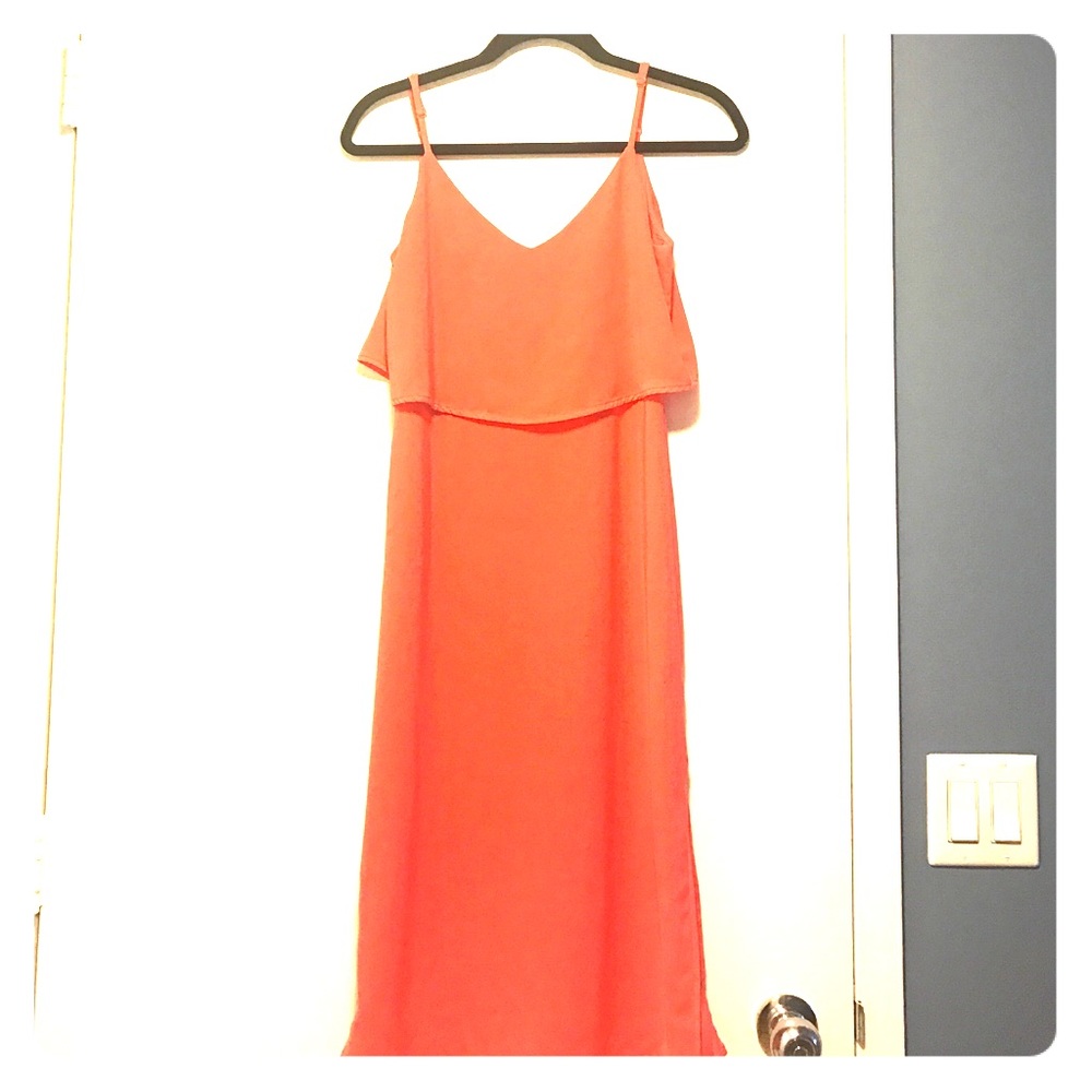 Silence + Noise Coral XS Beach Dress