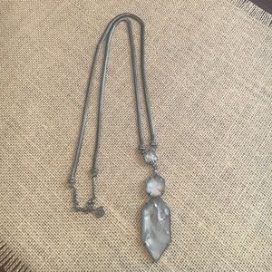 Kendra Scott Gunmetal Wyatt Pendant Necklace