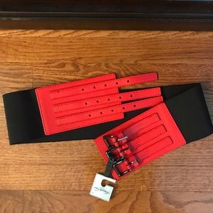 Kenneth Cole red fashion belt