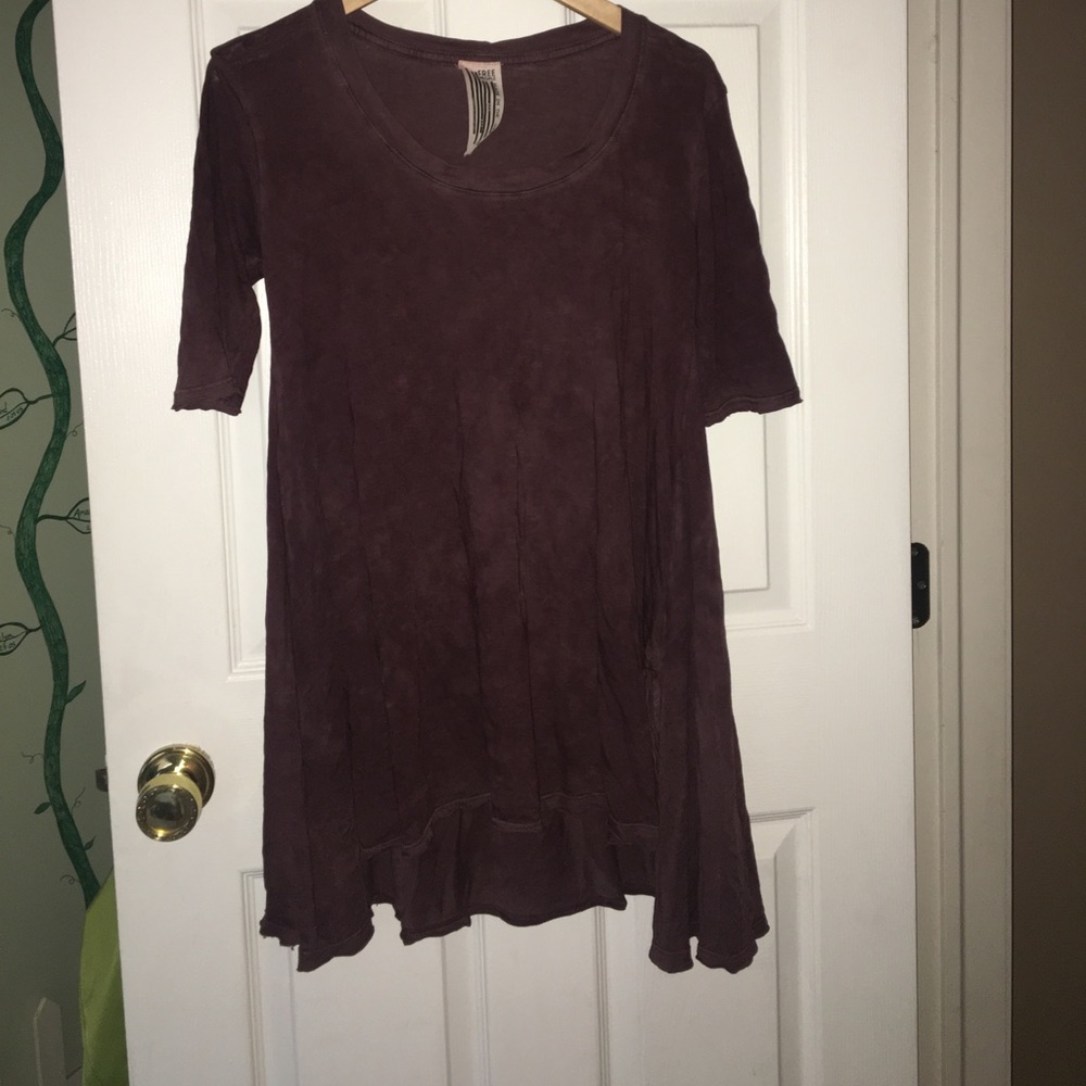 Free people acid wash tunic