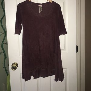 Free people acid wash tunic