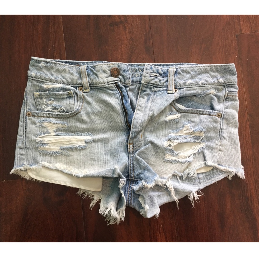 Distressed Jean Shorts