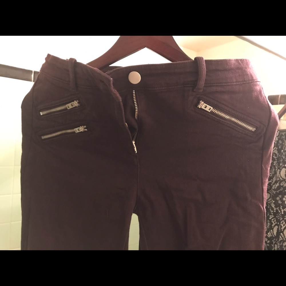 Gap stretch skinny jeans in purple