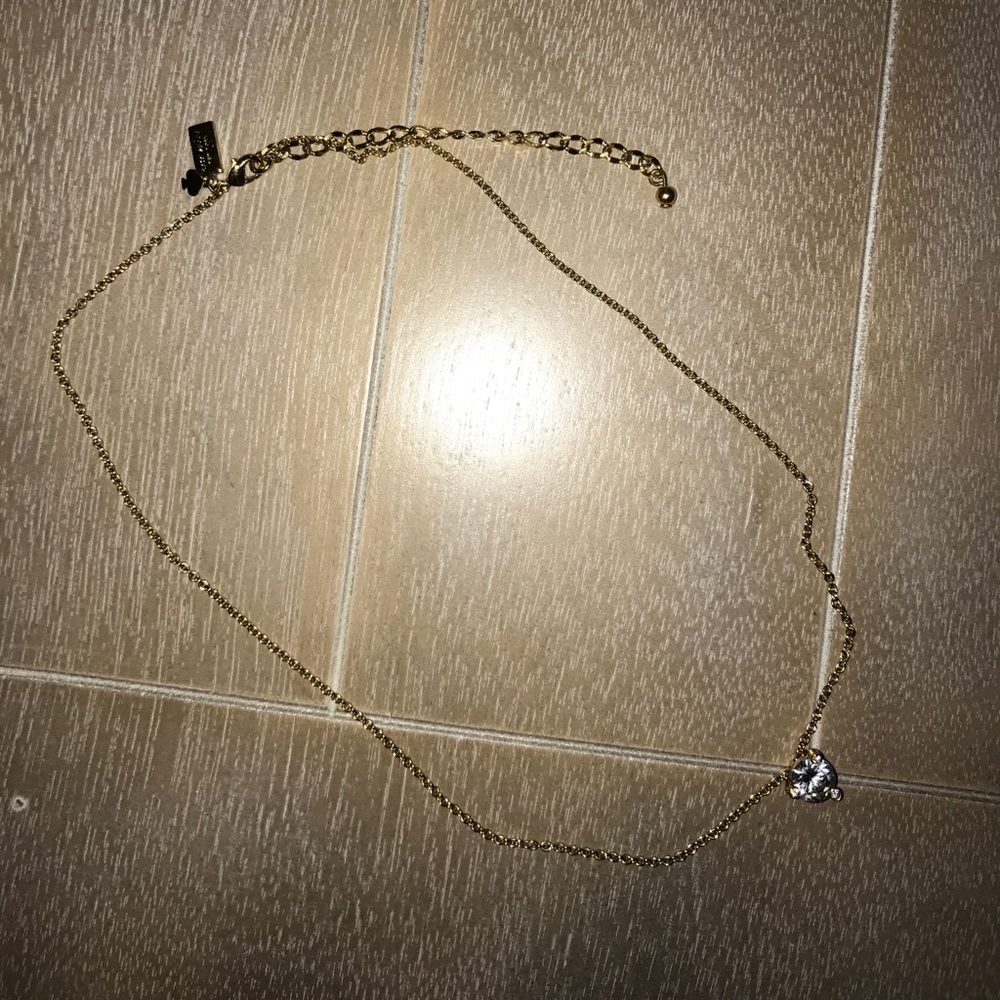 Kate Spade 12k Gold Plated Square Pendant Necklace