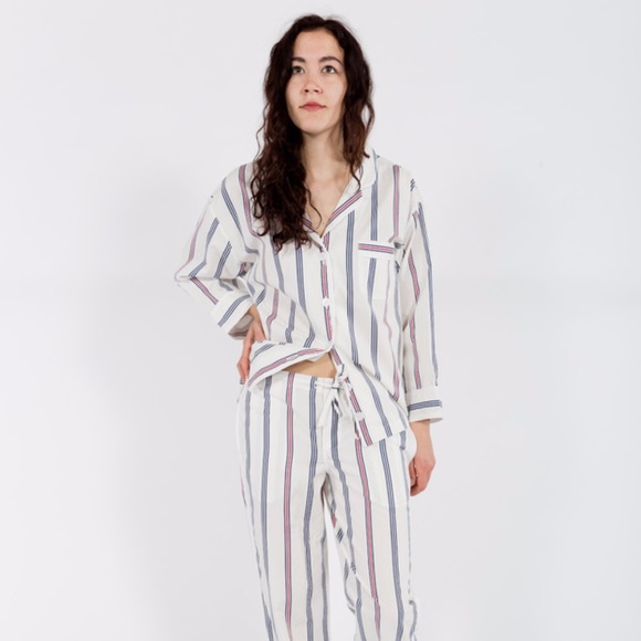 Sleepy Jones Marina PJ Set (Shirt & Pants) Size L - Picture 1 of 8