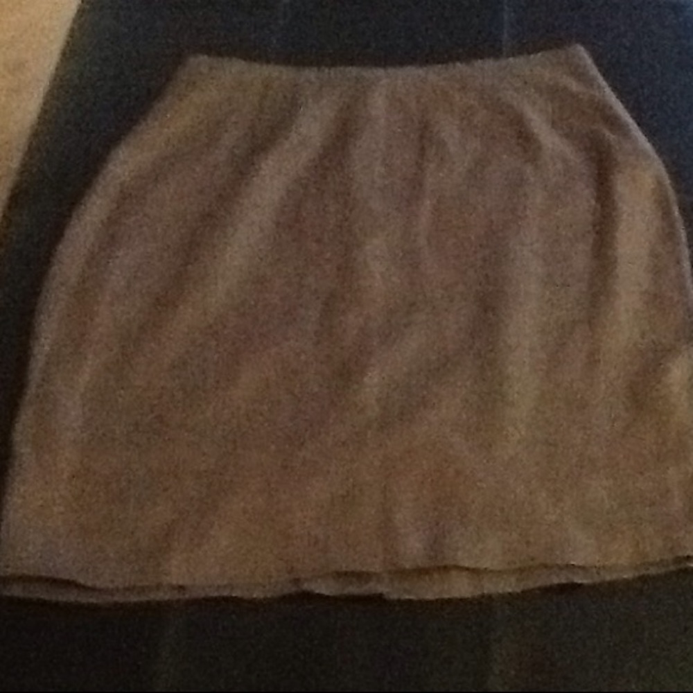 Light brown linen skirt