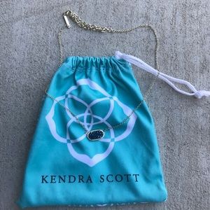 Kendra Scott Elisa Necklace in Blue Drusy