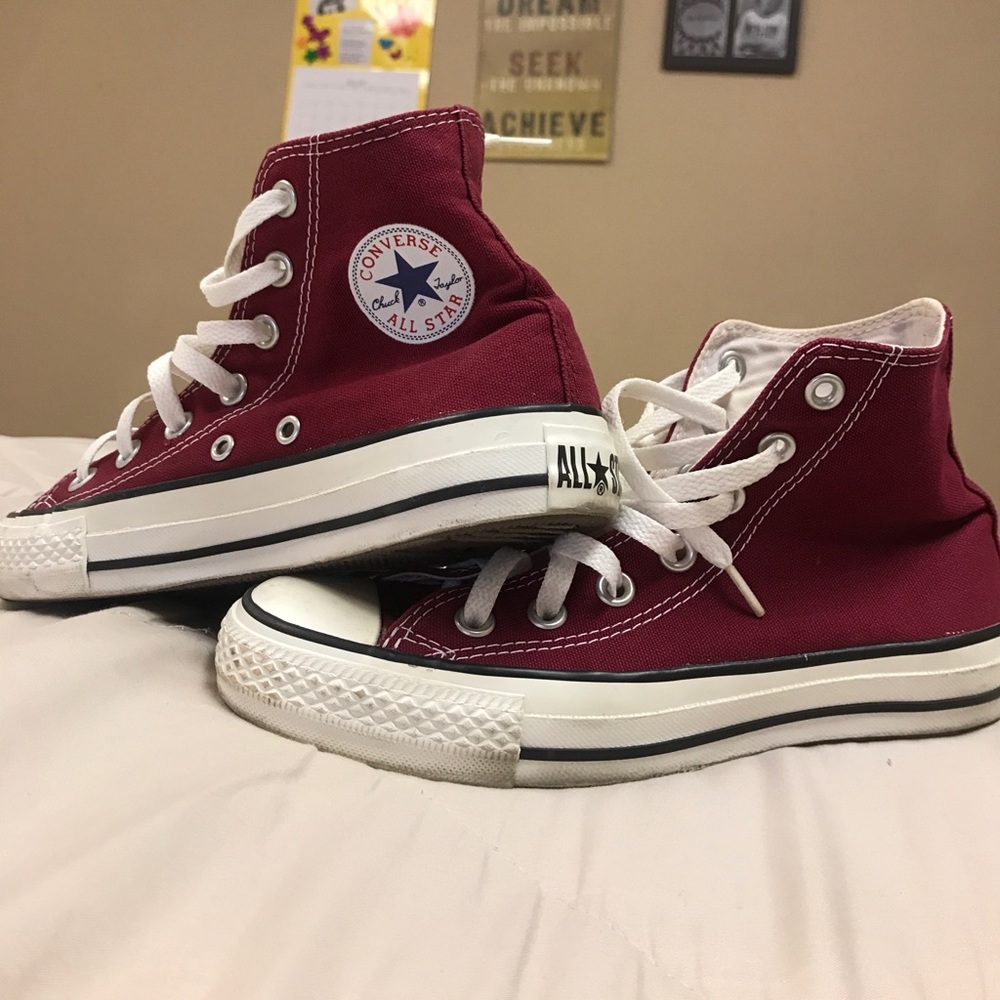 Converse Shoes in Rare Maroon