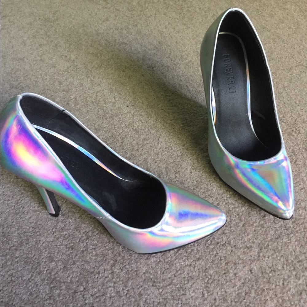 Holographic Forever 21 Heels