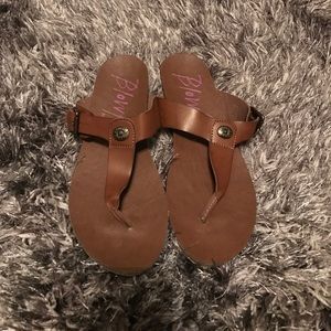 Tan sandals