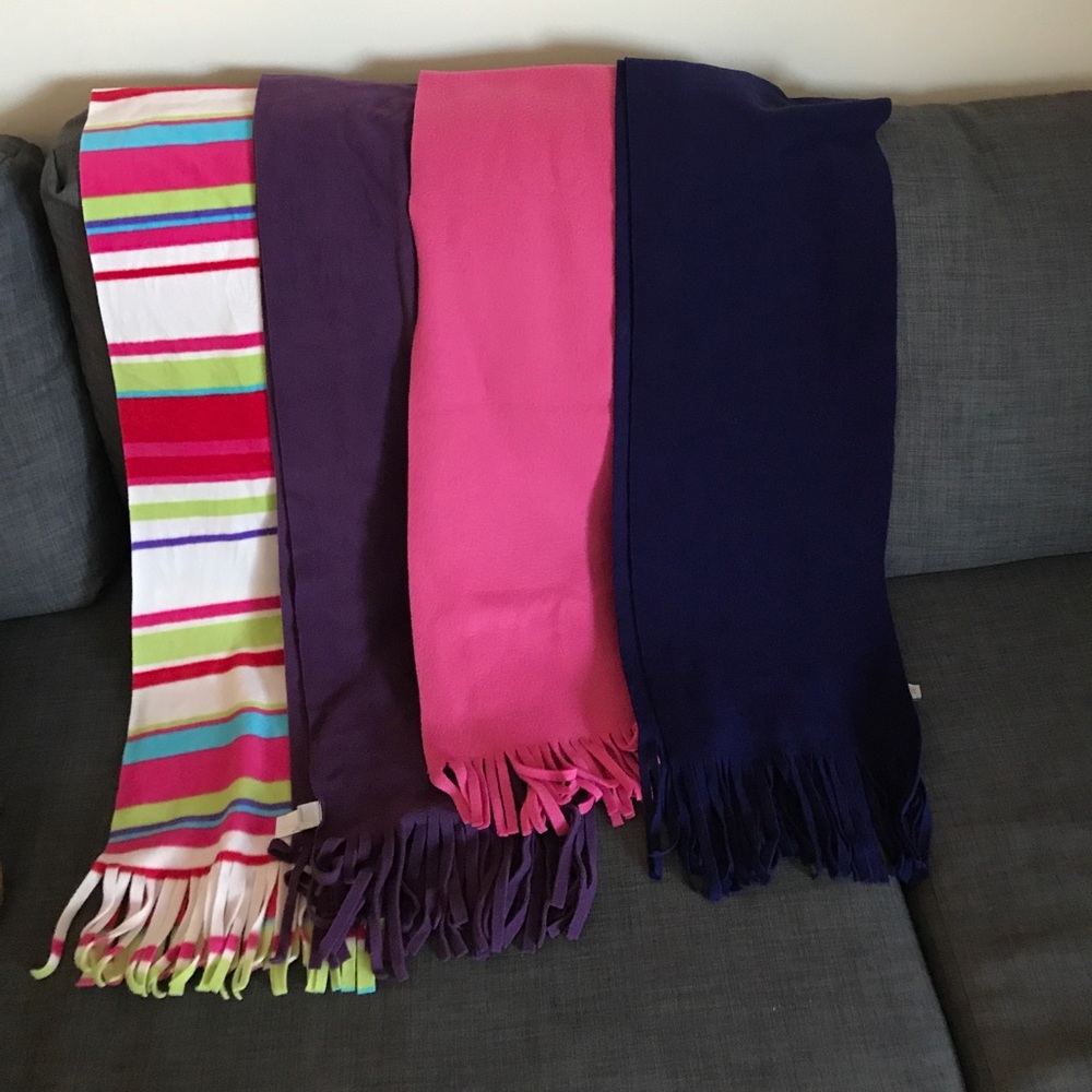 Winter fleece scarves