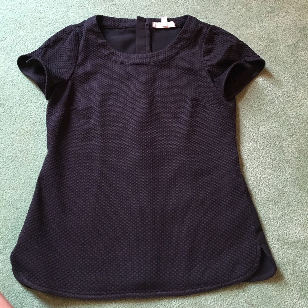 Banana Republic Black Quilted Top