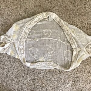 Free People Embroidered Shaw