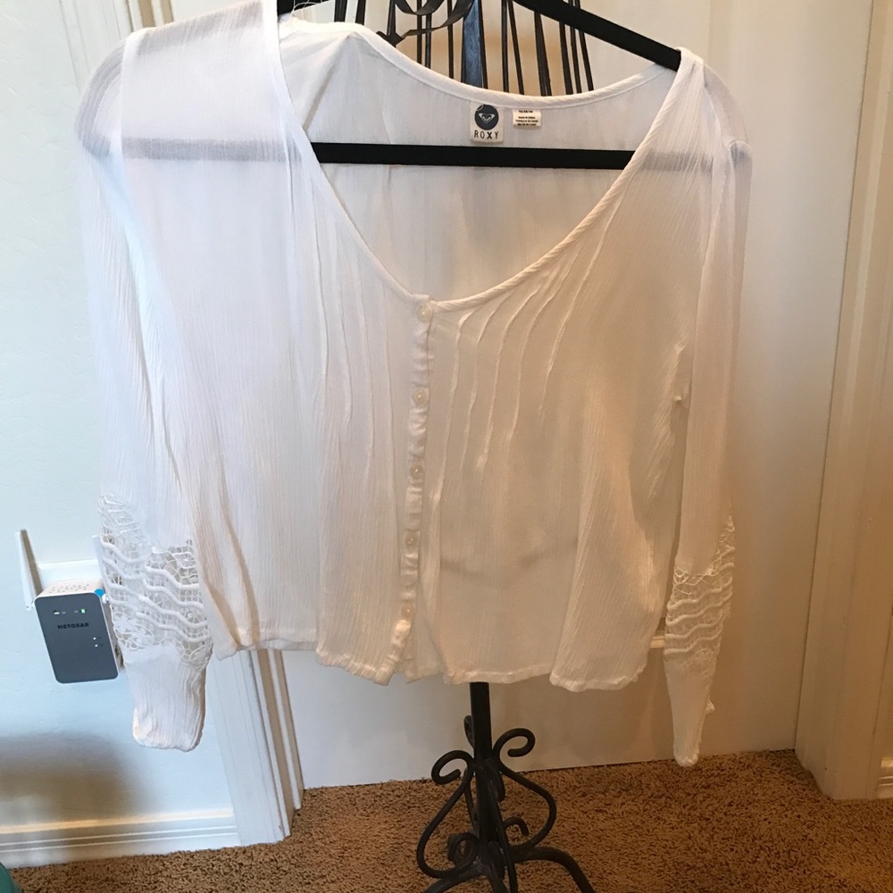 Roxy white blouse