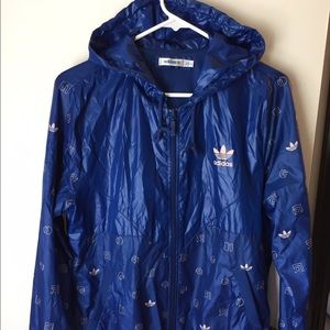 Adidas hooded track jacket, like new!