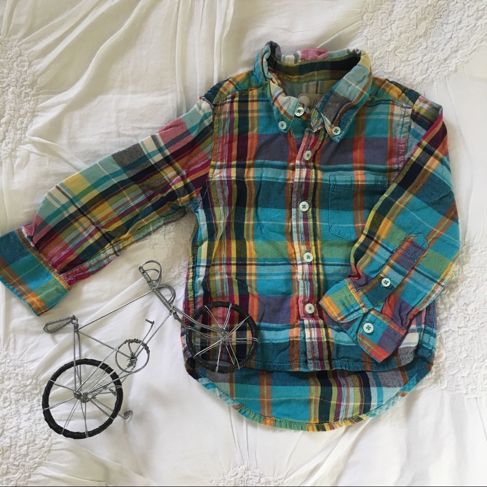 Peek Baby Boys Button Down Shirt (Lg 12-18 months)
