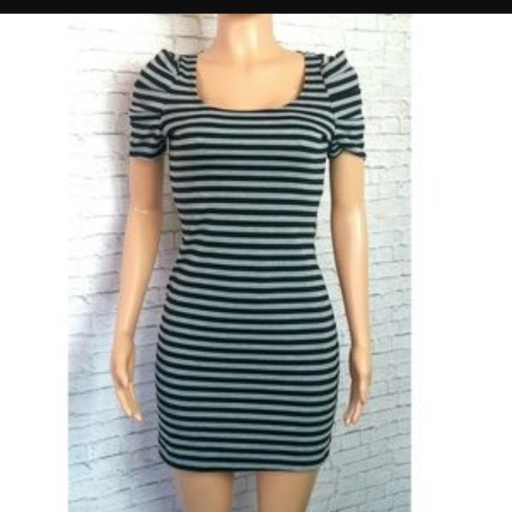 Sweet Storm Tan & Black Rose Print Dress