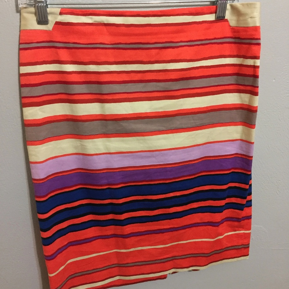 Striped Pencil Skirt
