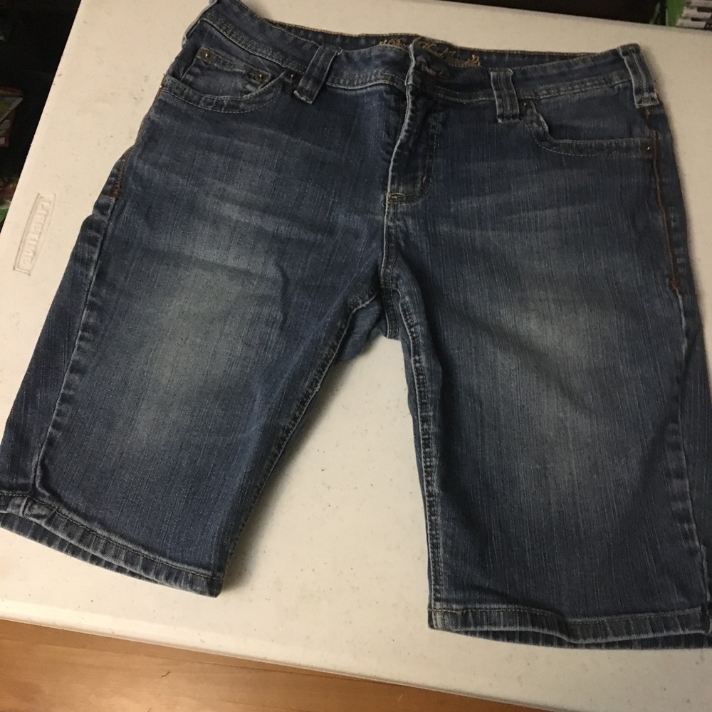 Denim Bermuda Shorts