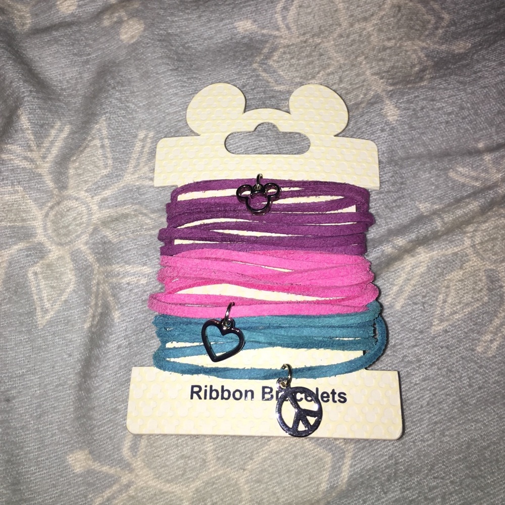 Disney Parks Ribbon Bracelet Trio
