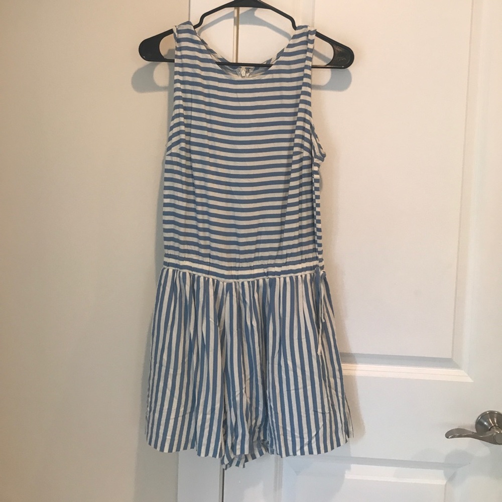 Maison Jules Striped Romper