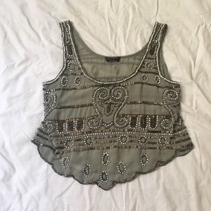Sequin Beaded Tank