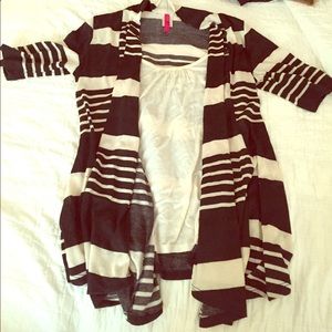 Heart and Soul cardigan with undershirt