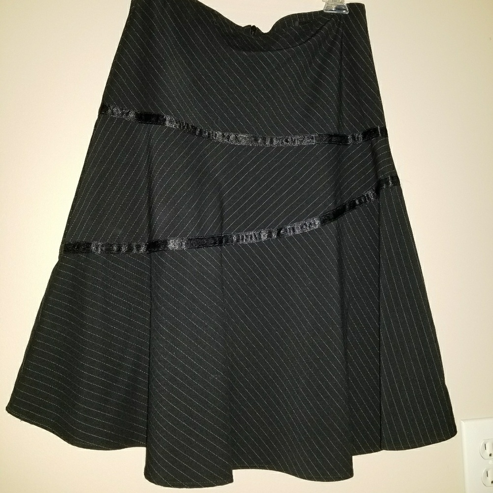 Mid calf length A line skirt