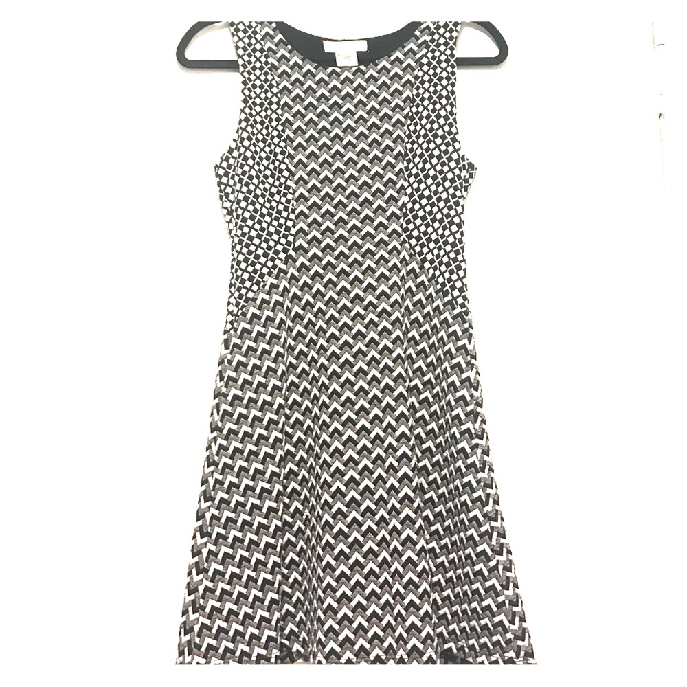 Cooperative Black and White fitted dress