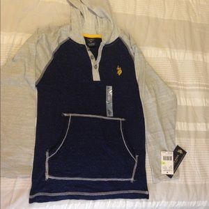Polo Ralph Lauren-Long Slv Shirt -Grey/Navy -Sz 4T