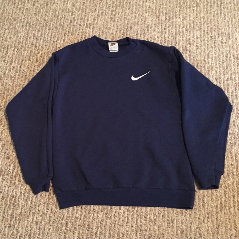 Navy blue Nike crew neck