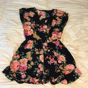 Honey Punch Floral Romper