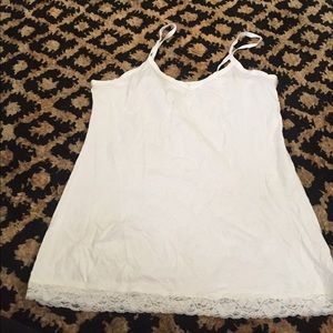 White v neck camisole