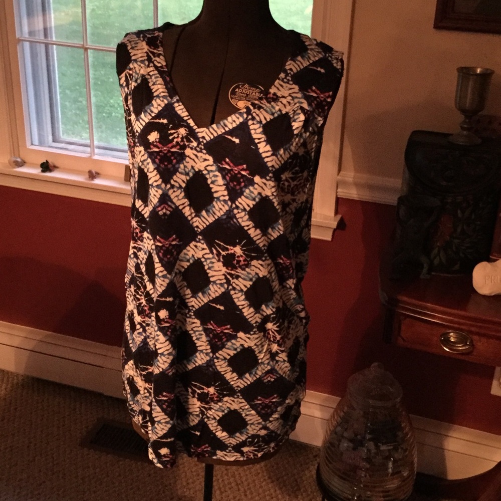 Tribal Jean Tiedye Tunic